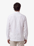 Manchester Guayabera Tradicional Cuatro Bolsas Caribe Esencial - Manga Larga - Manchester