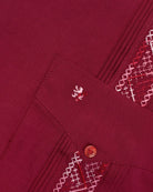 Manchester Guayabera Tradicional Slim Fit Alforzas Bordado - Manchester