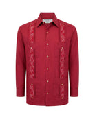 Manchester Guayabera Tradicional Slim Fit Alforzas Bordado - Manchester