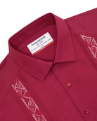 Manchester Guayabera Tradicional Slim Fit Alforzas Bordado - Manchester