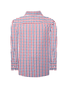 Manchester Junior Camisa Casual Gingham Button Down - Manga Larga - Manchester
