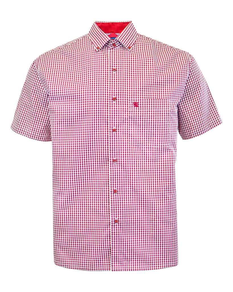 Manchester Junior Camisa Casual Mezcla de Algodón Cuello Ajustable - Manga Corta - Manchester