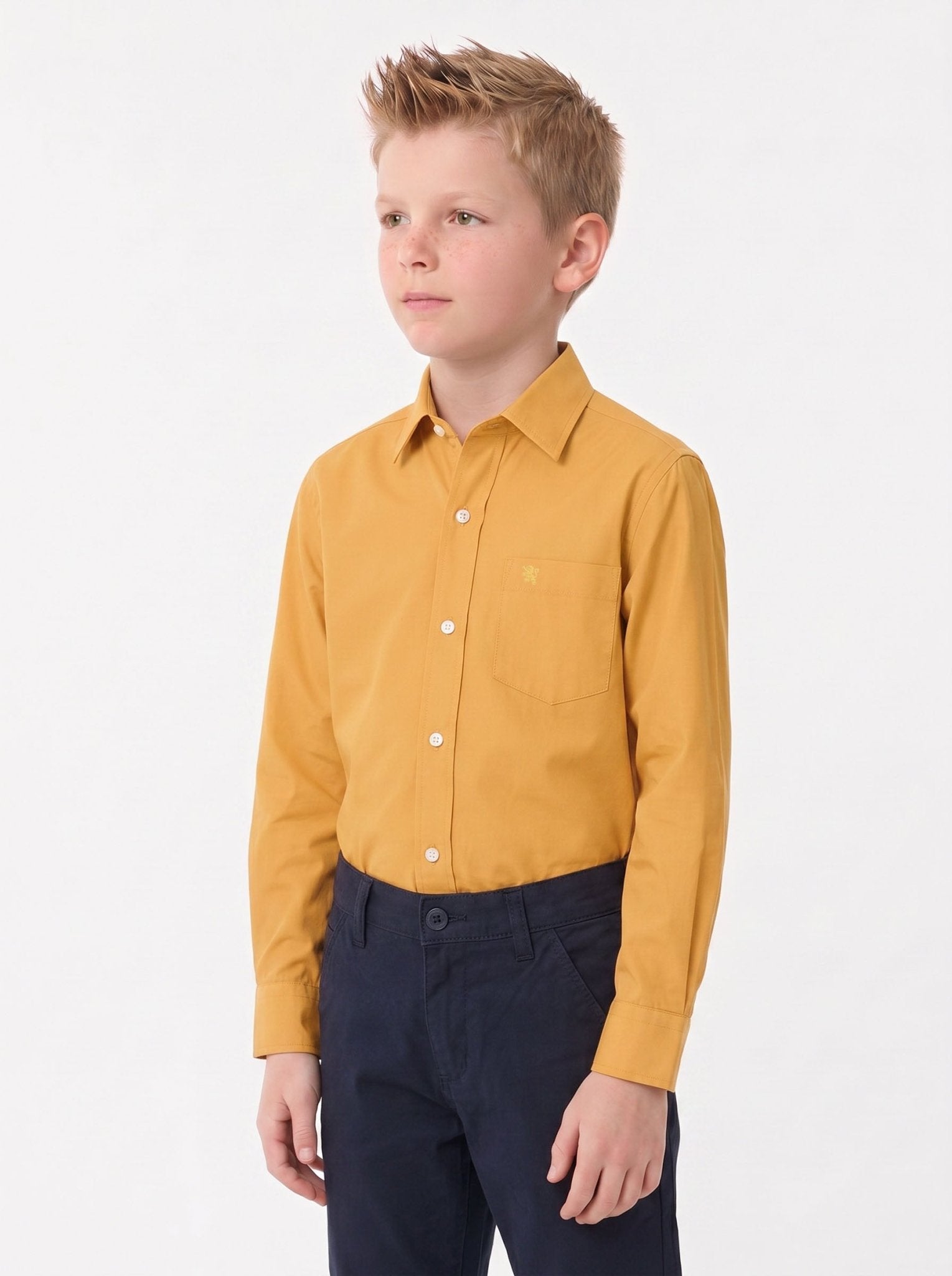 Manchester Junior Camisa de Vestir: Regular Fit Cuello Roma - Manchester