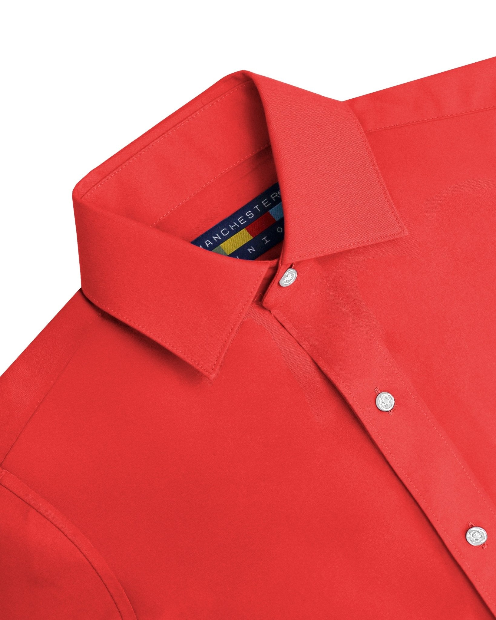Manchester Junior Camisa de Vestir: Regular Fit Cuello Roma - Manchester