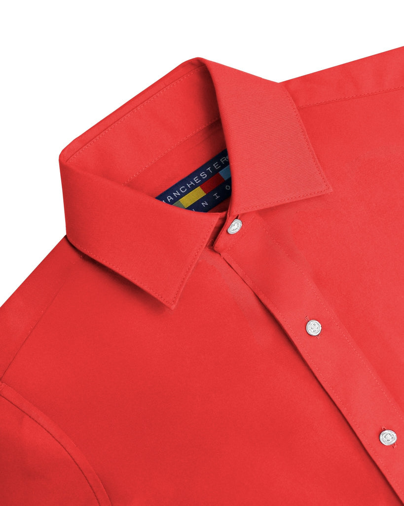 Manchester Junior Camisa de Vestir: Regular Fit Cuello Roma - Manchester