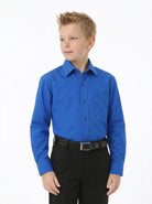 Manchester Junior Camisa de Vestir: Regular Fit Cuello Roma - Manchester