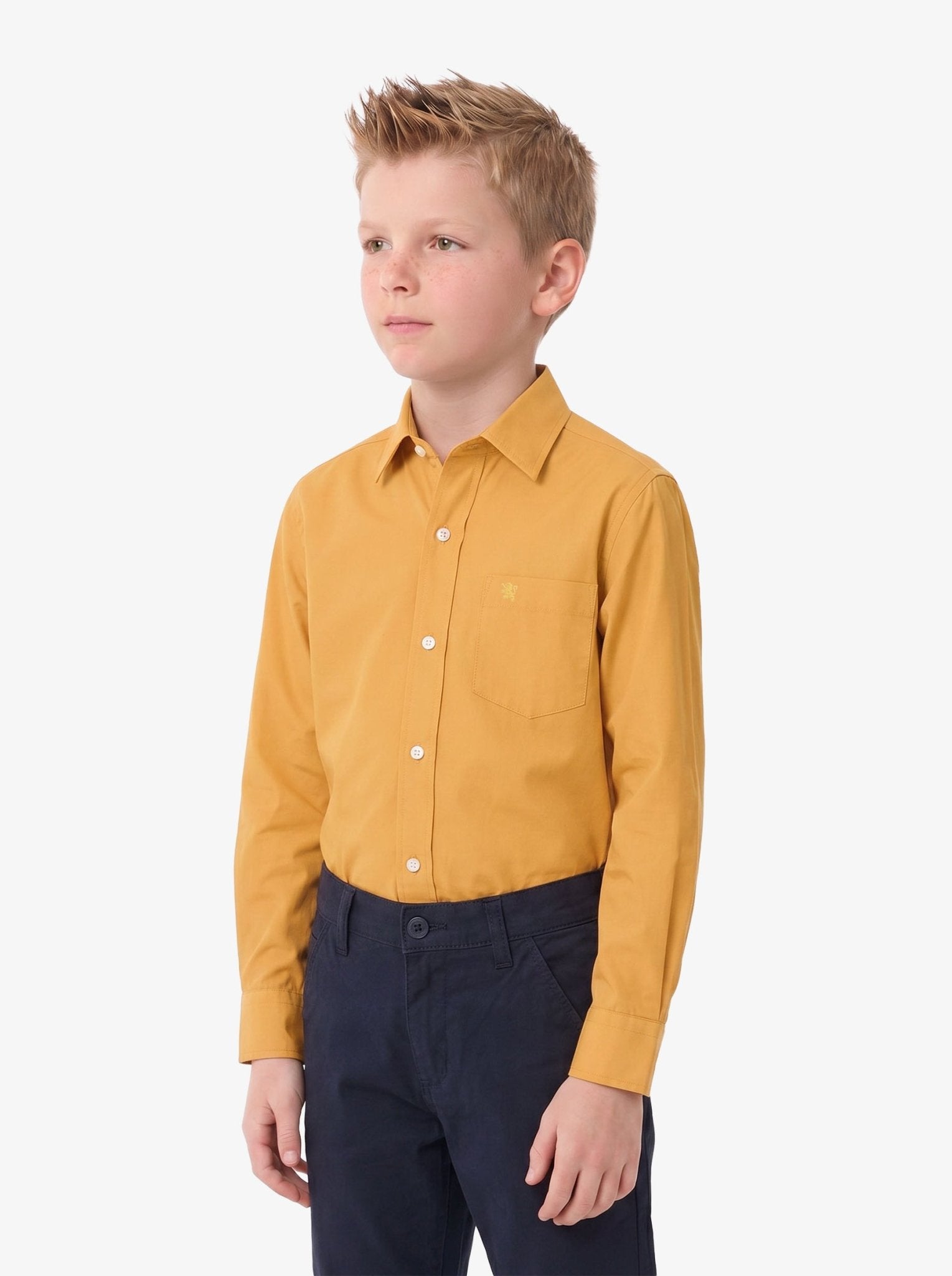Manchester Junior Camisa de Vestir: Regular Fit Cuello Roma - Manchester