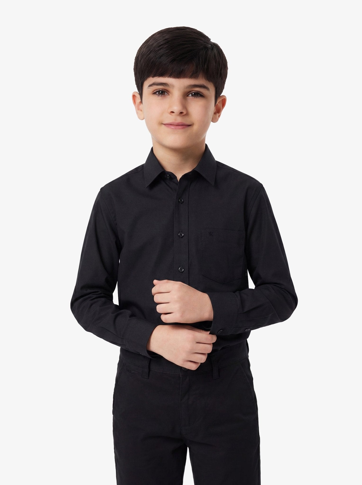 Manchester Junior Camisa de Vestir: Regular Fit Cuello Roma - Manchester