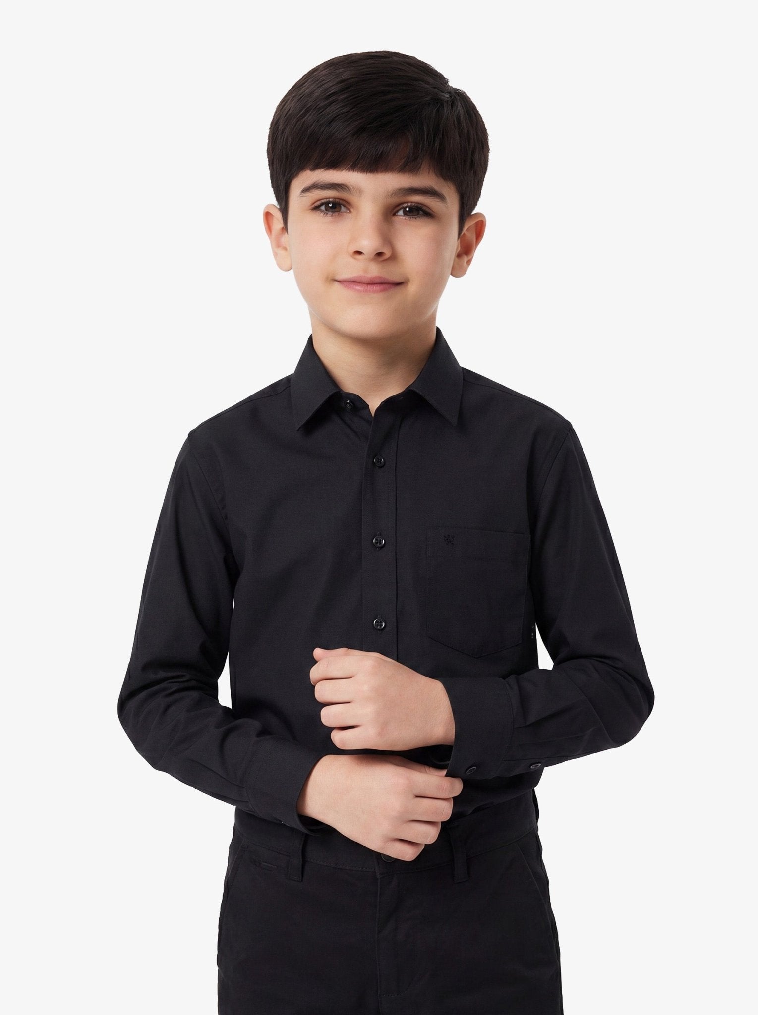 Manchester Junior Camisa de Vestir: Regular Fit Cuello Roma - Manchester