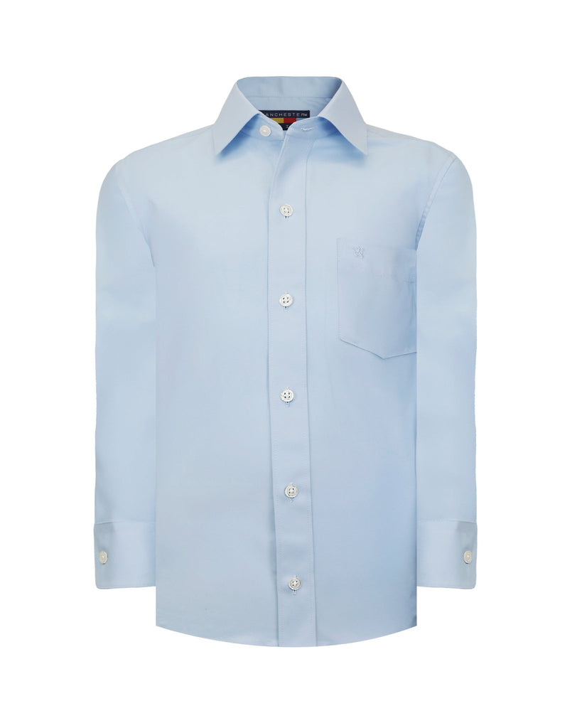 Manchester Junior Camisa de Vestir: Regular Fit Cuello Roma - Manchester