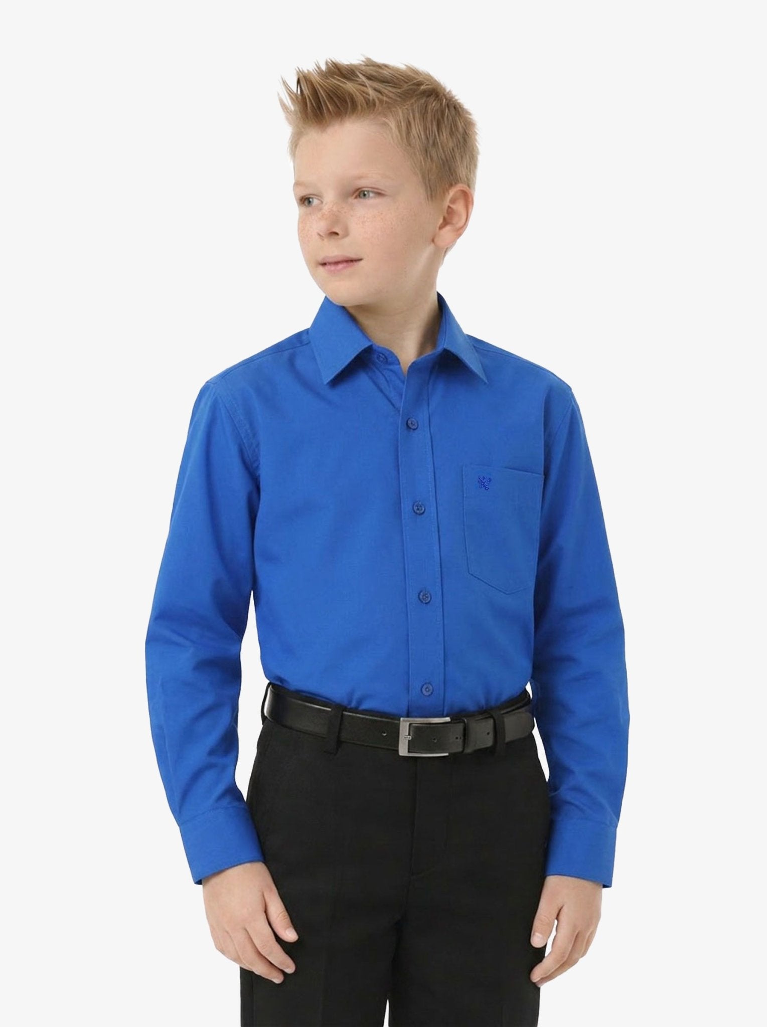 Manchester Junior Camisa de Vestir: Regular Fit Cuello Roma - Manchester