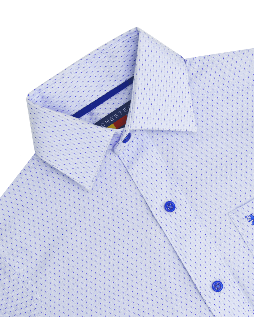 Manchester Junior Camisa Vestir Manga Larga Lisa - Manchester