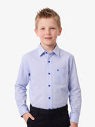Manchester Junior Camisa Vestir Manga Larga Lisa - Manchester