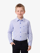 Manchester Junior Camisa Vestir Manga Larga Lisa - Manchester