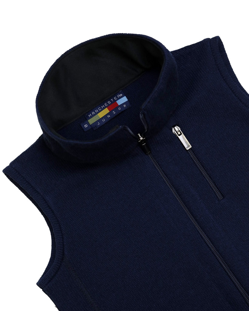 Manchester Junior Chaleco a Punto Liso - Manchester