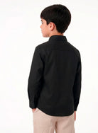 Manchester Junior Guayabera 100% Lino - Manga Larga - Manchester