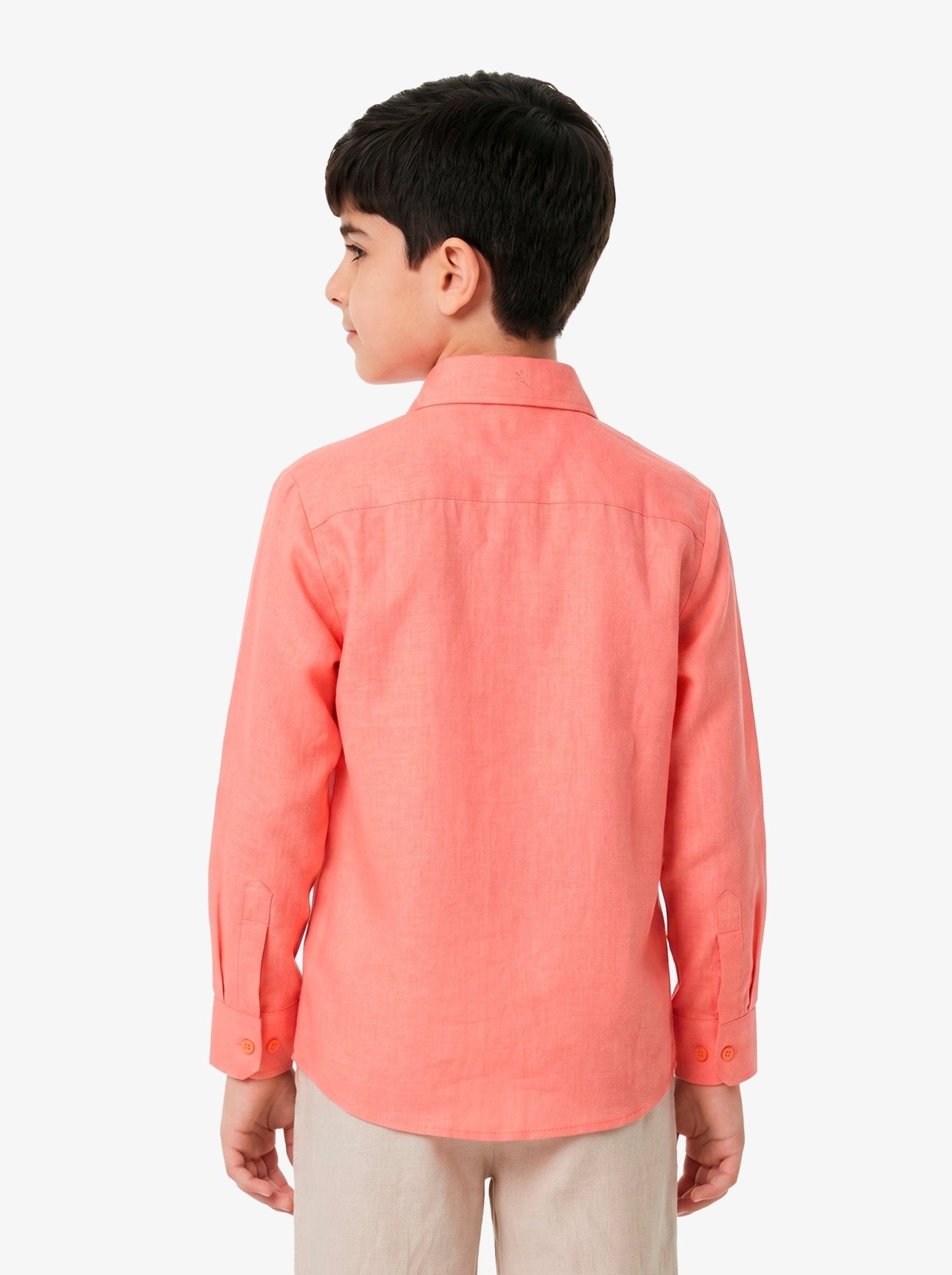 Manchester Junior Guayabera 100% Lino - Manga Larga - Manchester