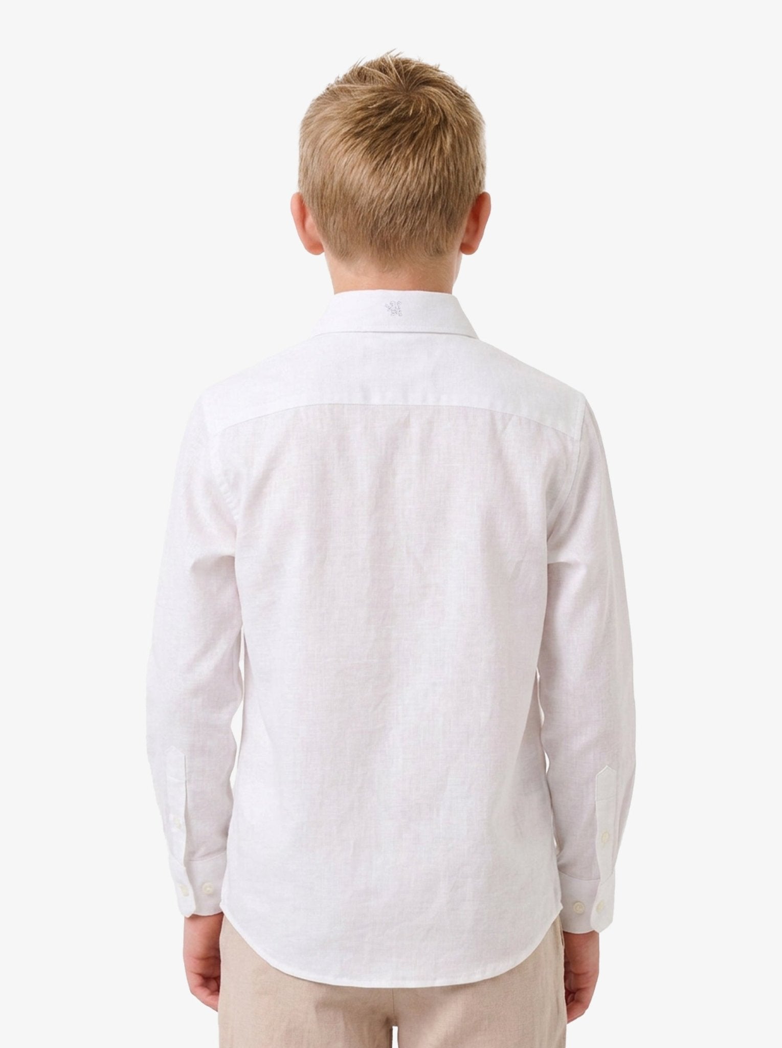 Manchester Junior Guayabera 100% Lino - Manga Larga - Manchester