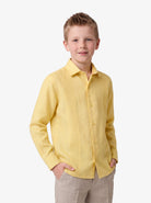 Manchester Junior Guayabera 100% Lino - Manga Larga - Manchester