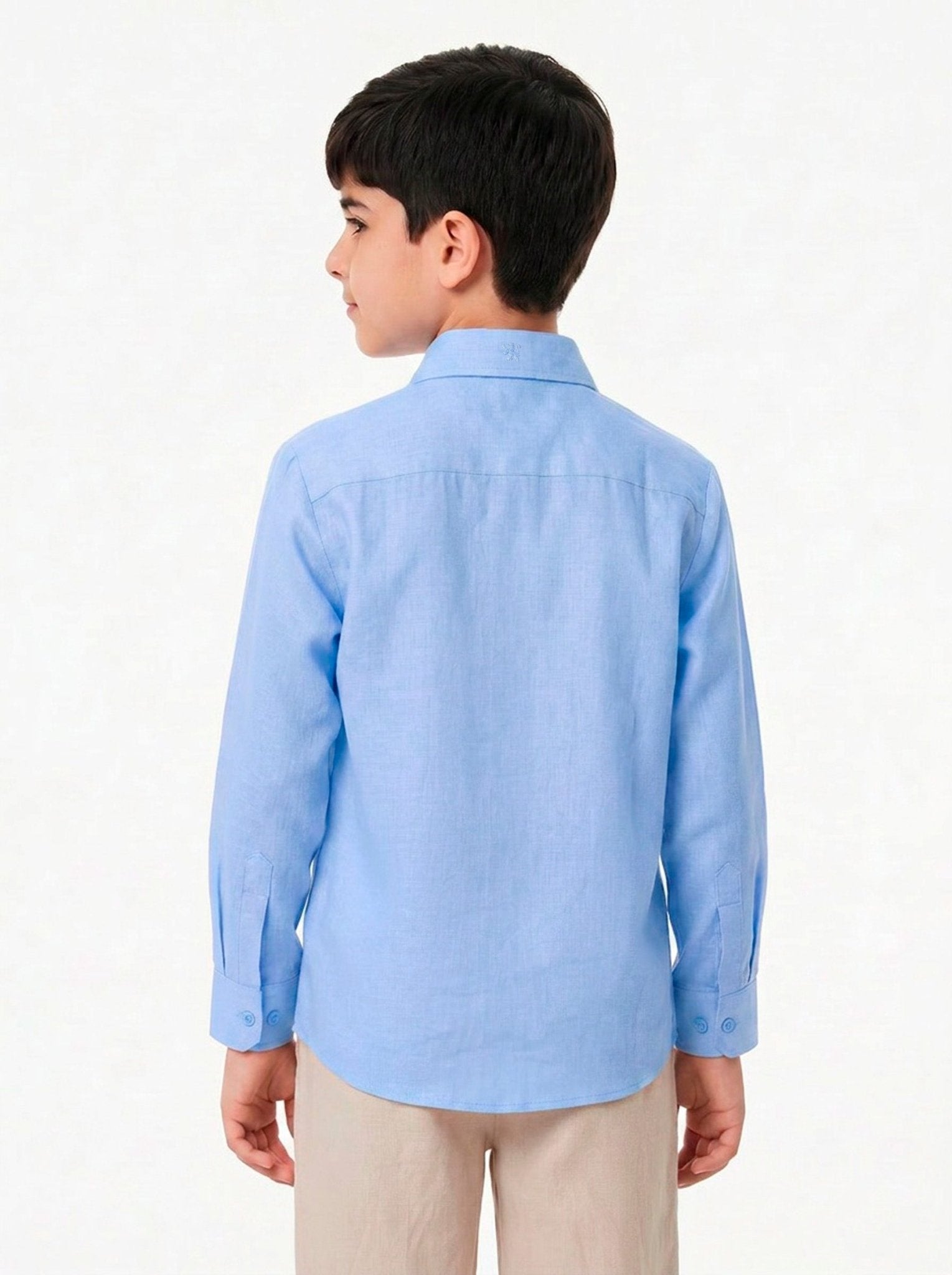 Manchester Junior Guayabera 100% Lino - Manga Larga - Manchester