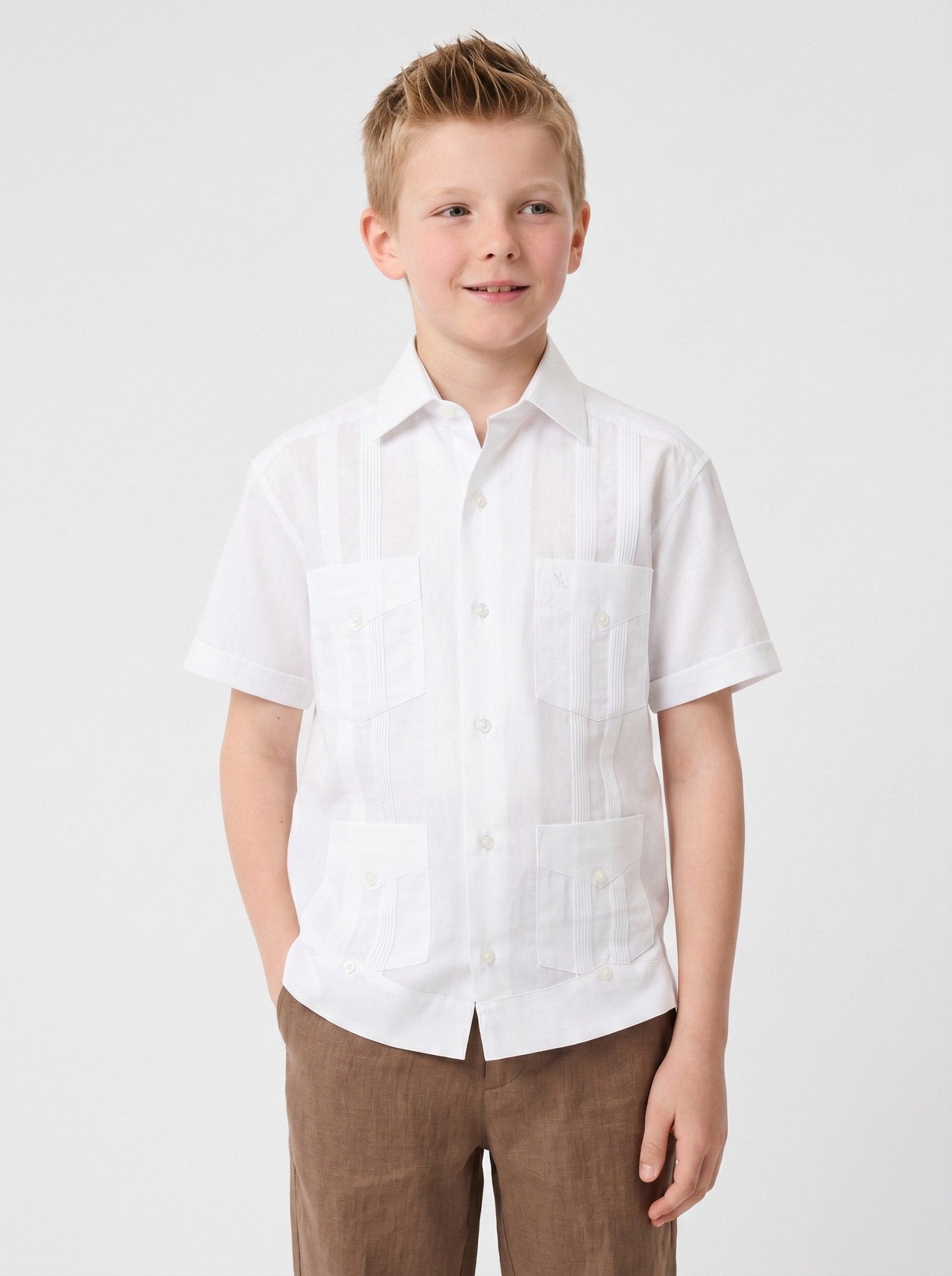 Manchester Junior Guayabera Algodón y Poliéster - Manchester
