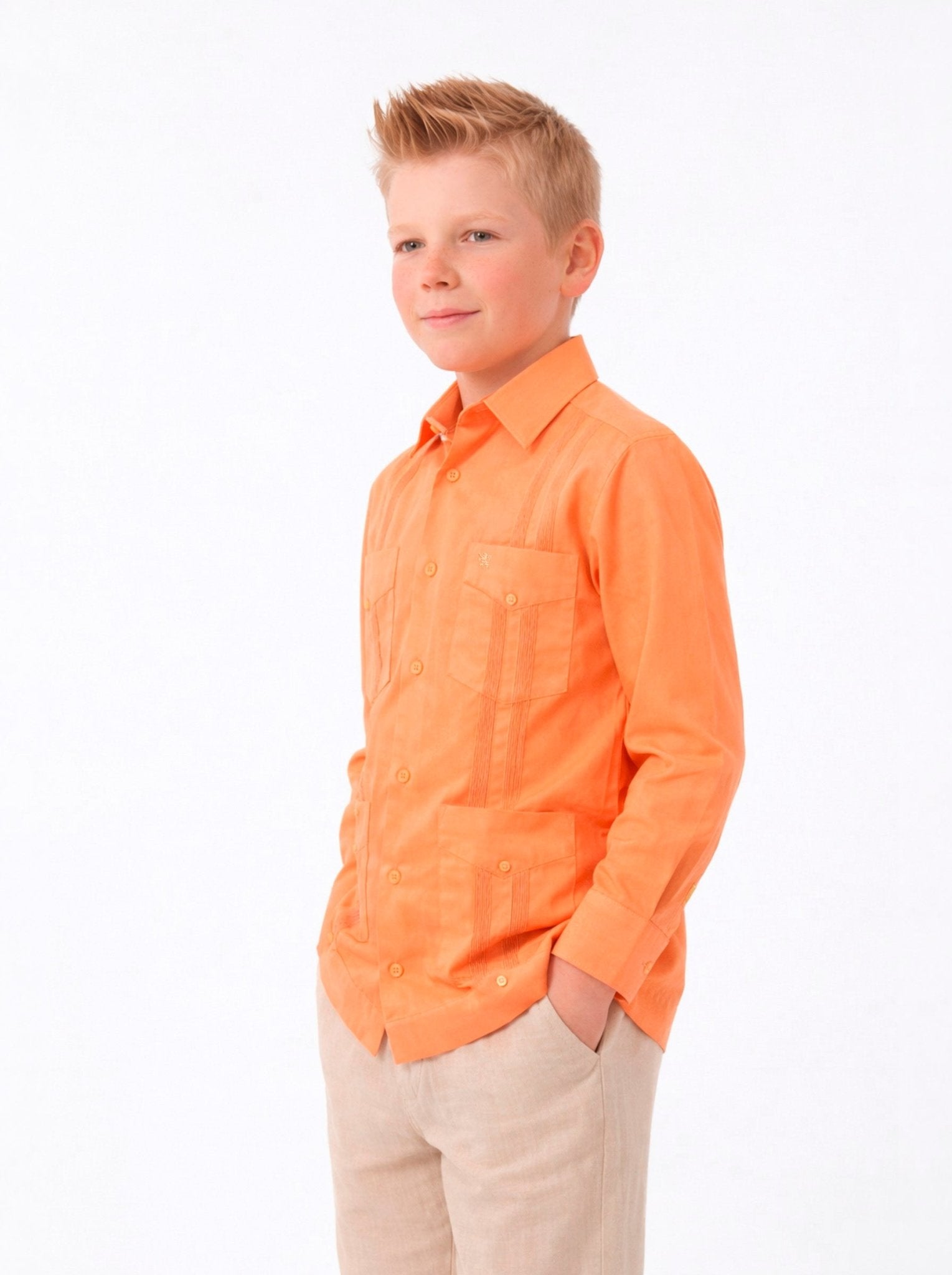 Manchester Junior Guayabera Algodón y Poliéster - Manchester