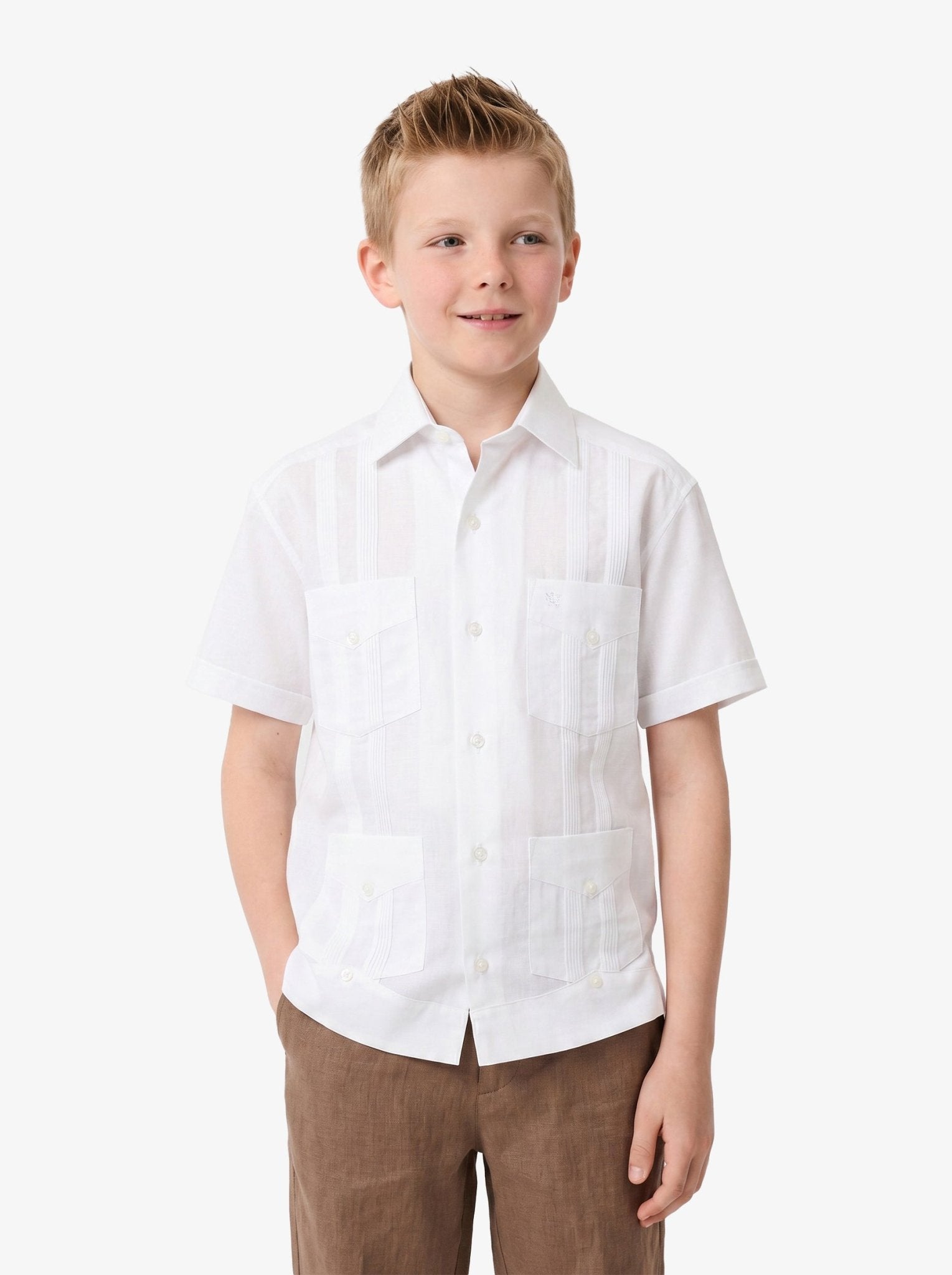 Manchester Junior Guayabera Algodón y Poliéster - Manchester