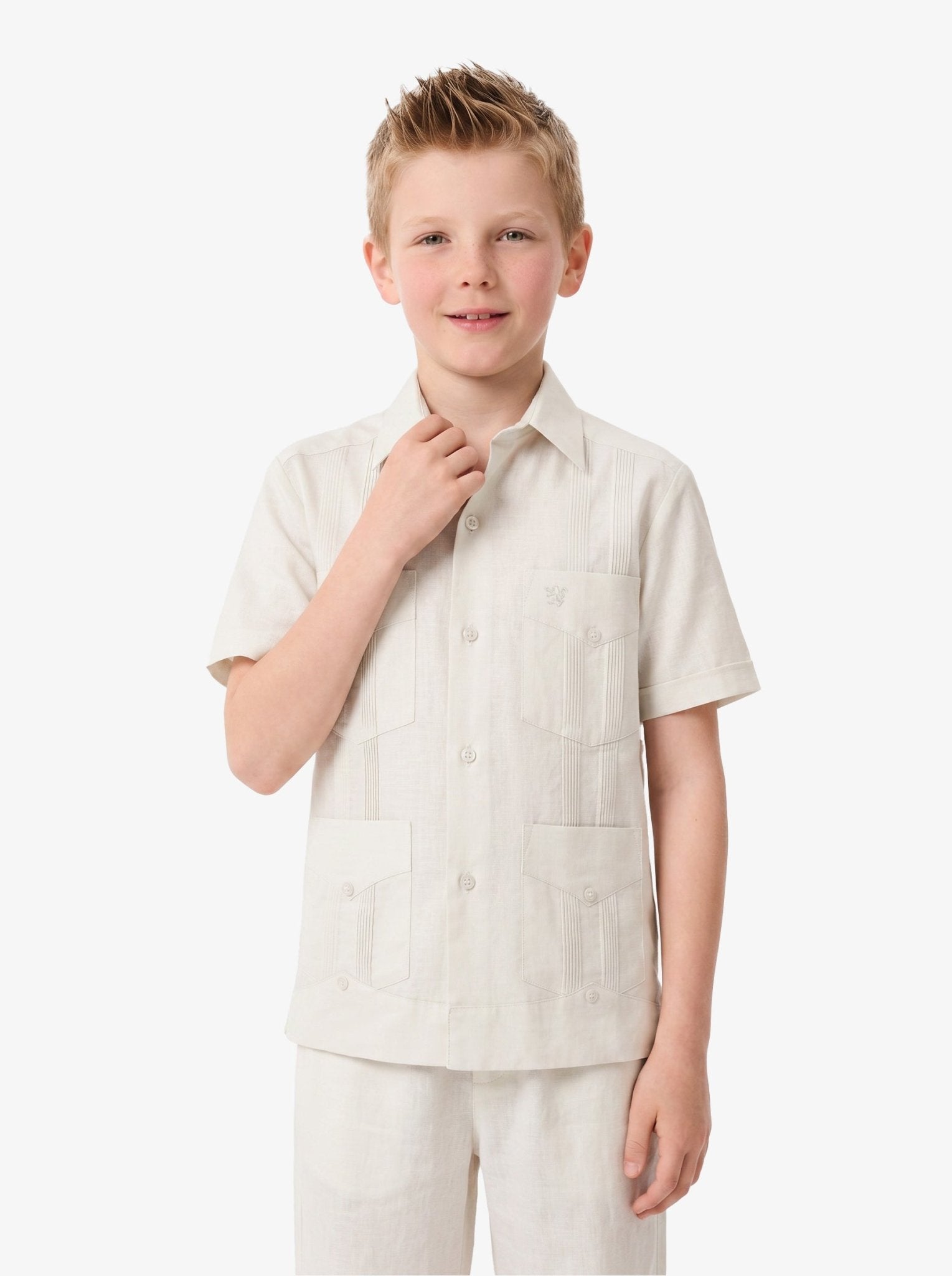 Manchester Junior Guayabera Algodón y Poliéster - Manchester