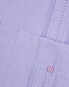 Manchester Junior Guayabera Manga Corta - Mezcla Lino - Manchester