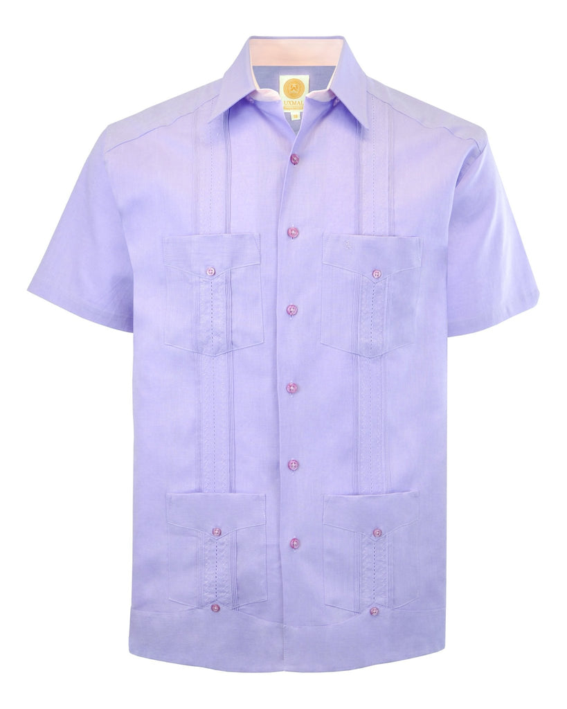 Manchester Junior Guayabera Manga Corta - Mezcla Lino - Manchester