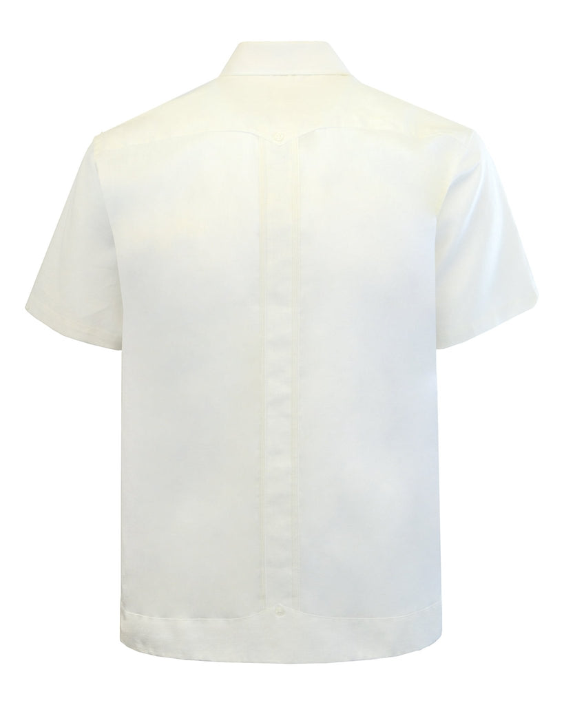 Manchester Junior Guayabera Manga Corta - Mezcla Lino - Manchester