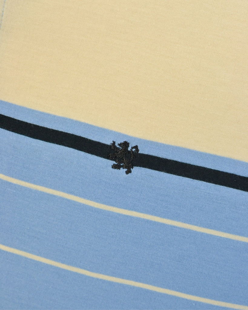 Manchester Junior Polo 100% Algodón Rayas Celeste/Blanco - Manga Corta - Manchester