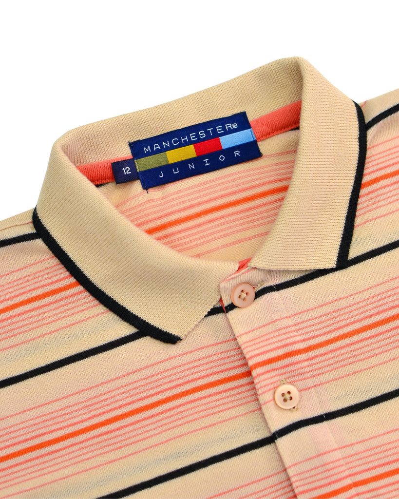 Manchester Junior Polo 100% Algodón Rayas - Manga Corta - Manchester
