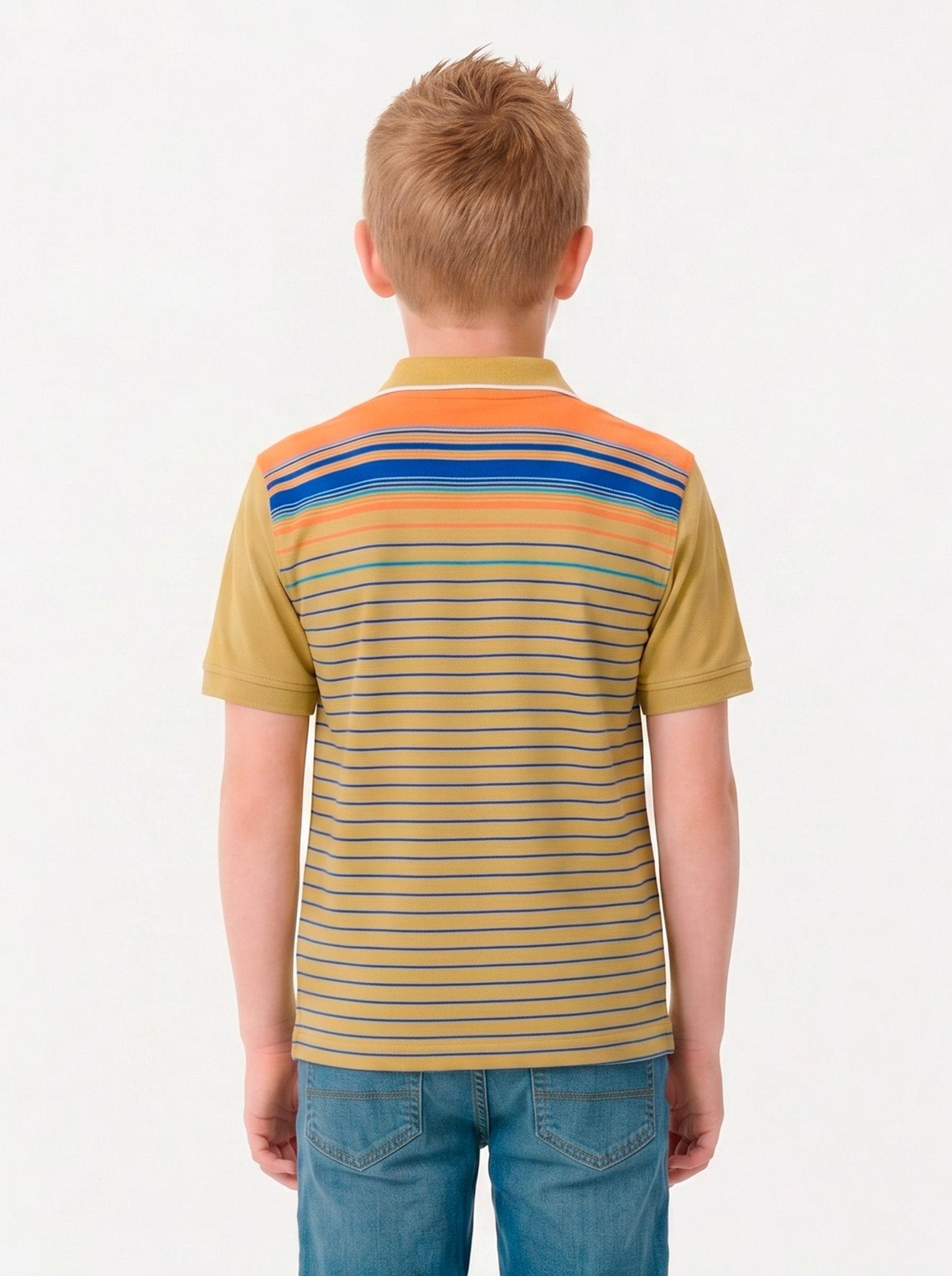 Manchester Junior Polo Patrón Lineal 100% Algodón - Manga Corta - Manchester