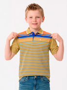 Manchester Junior Polo Patrón Lineal 100% Algodón - Manga Corta - Manchester