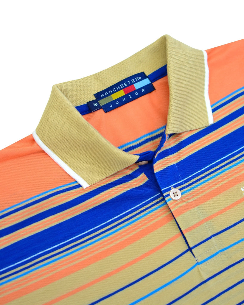 Manchester Junior Polo Patrón Lineal 100% Algodón - Manga Corta - Manchester