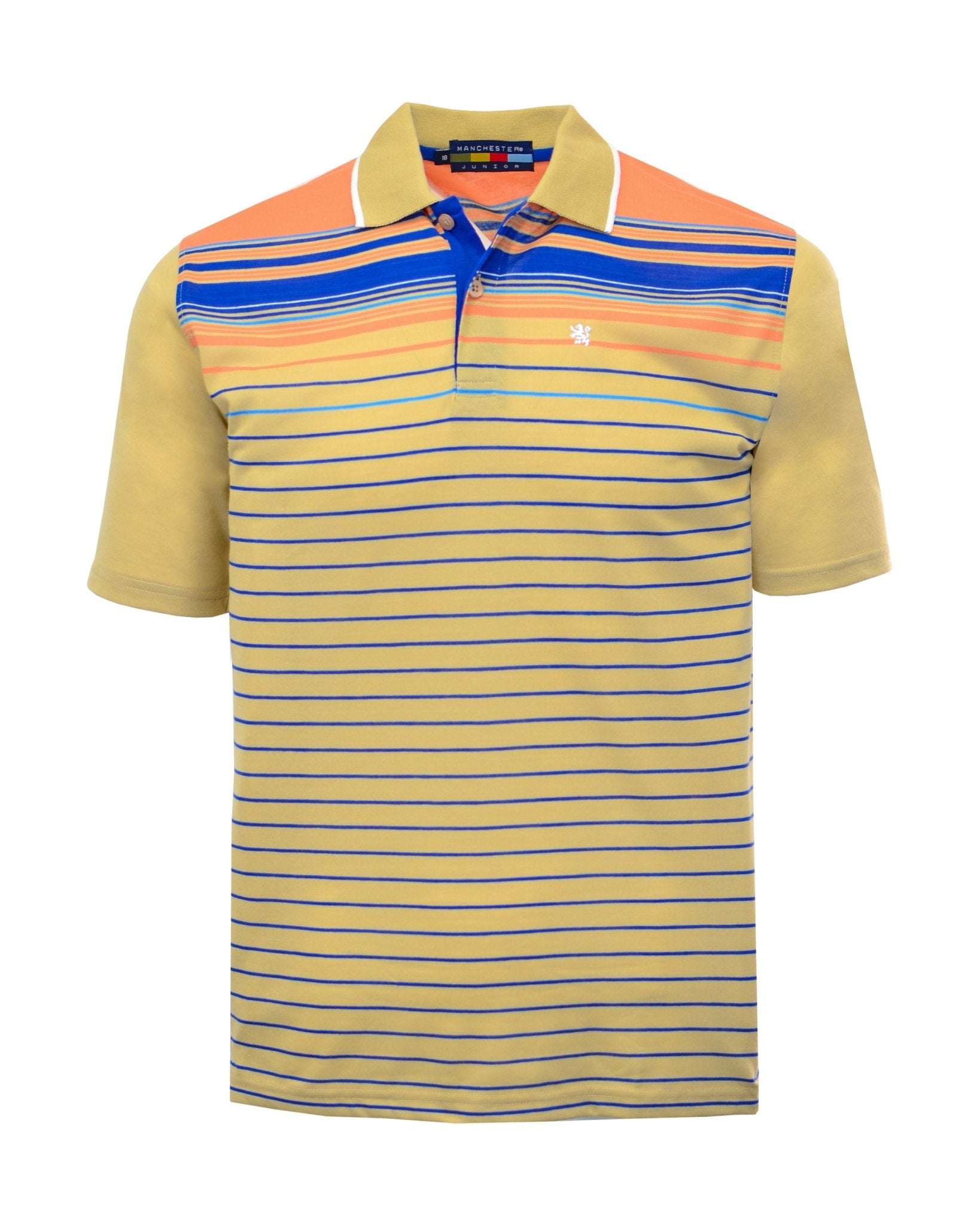 Manchester Junior Polo Patrón Lineal 100% Algodón - Manga Corta - Manchester