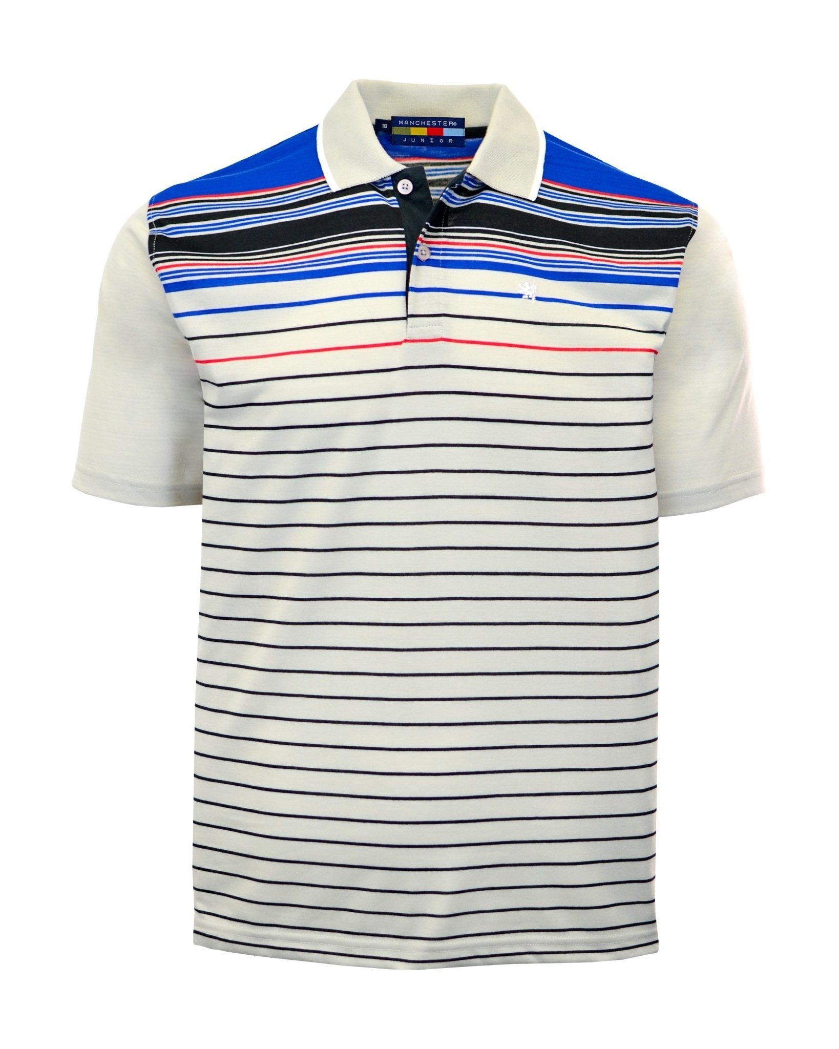 Manchester Junior Polo Patrón Lineal 100% Algodón - Manga Corta - Manchester