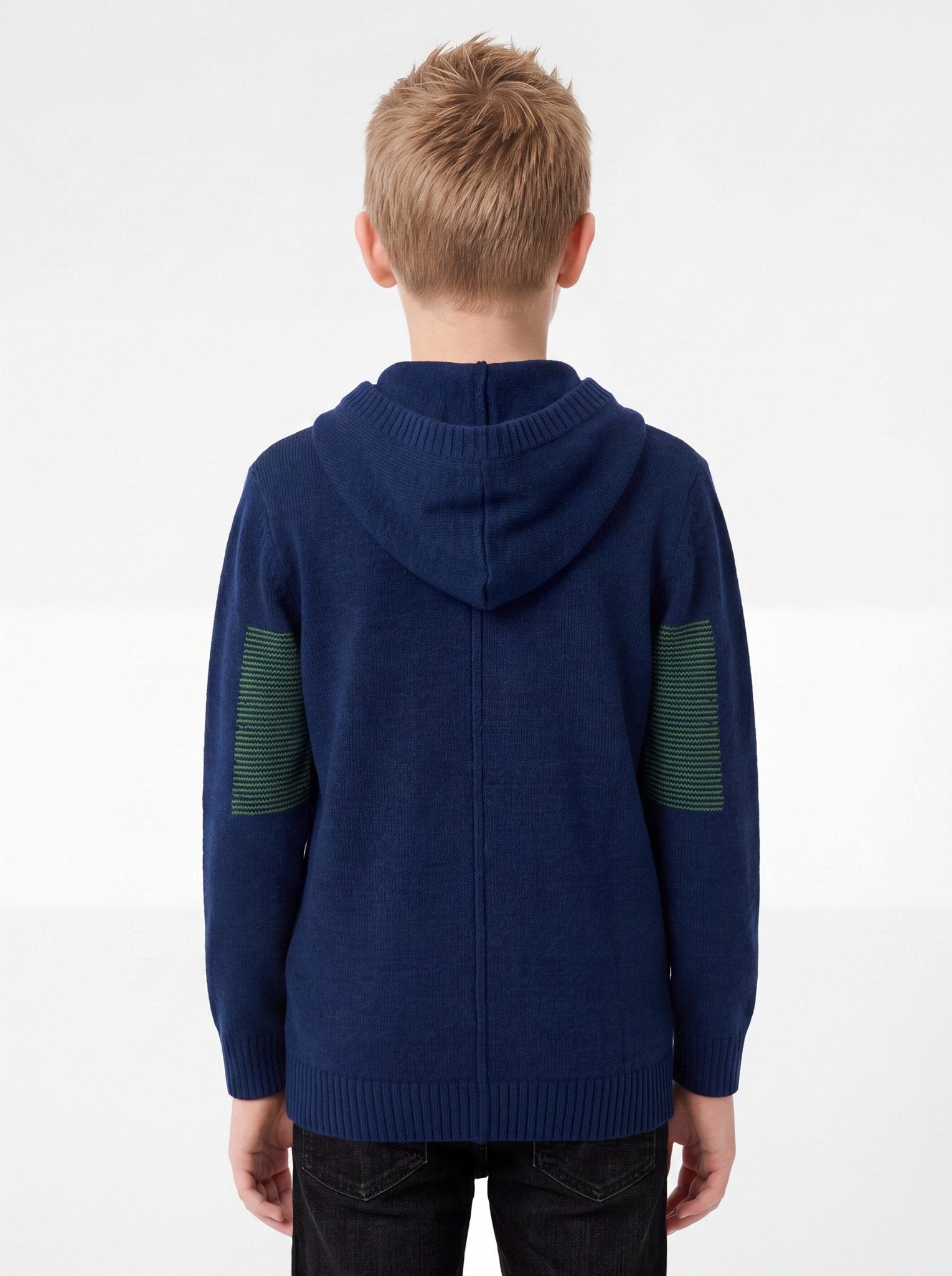 Manchester Junior Sweater 100% Acrílico - Manga Larga color marino oscuro para niño