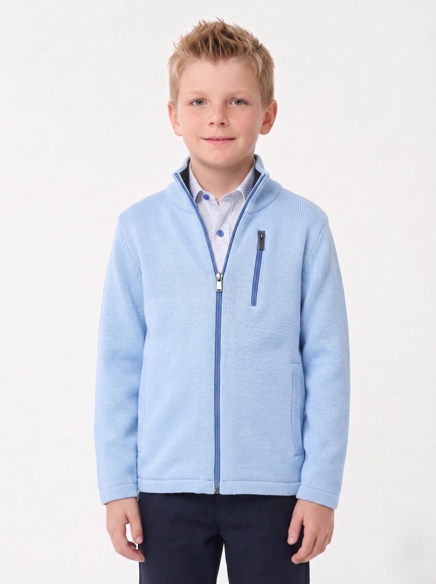 Manchester Junior Sweater Liso a Punto - Manchester