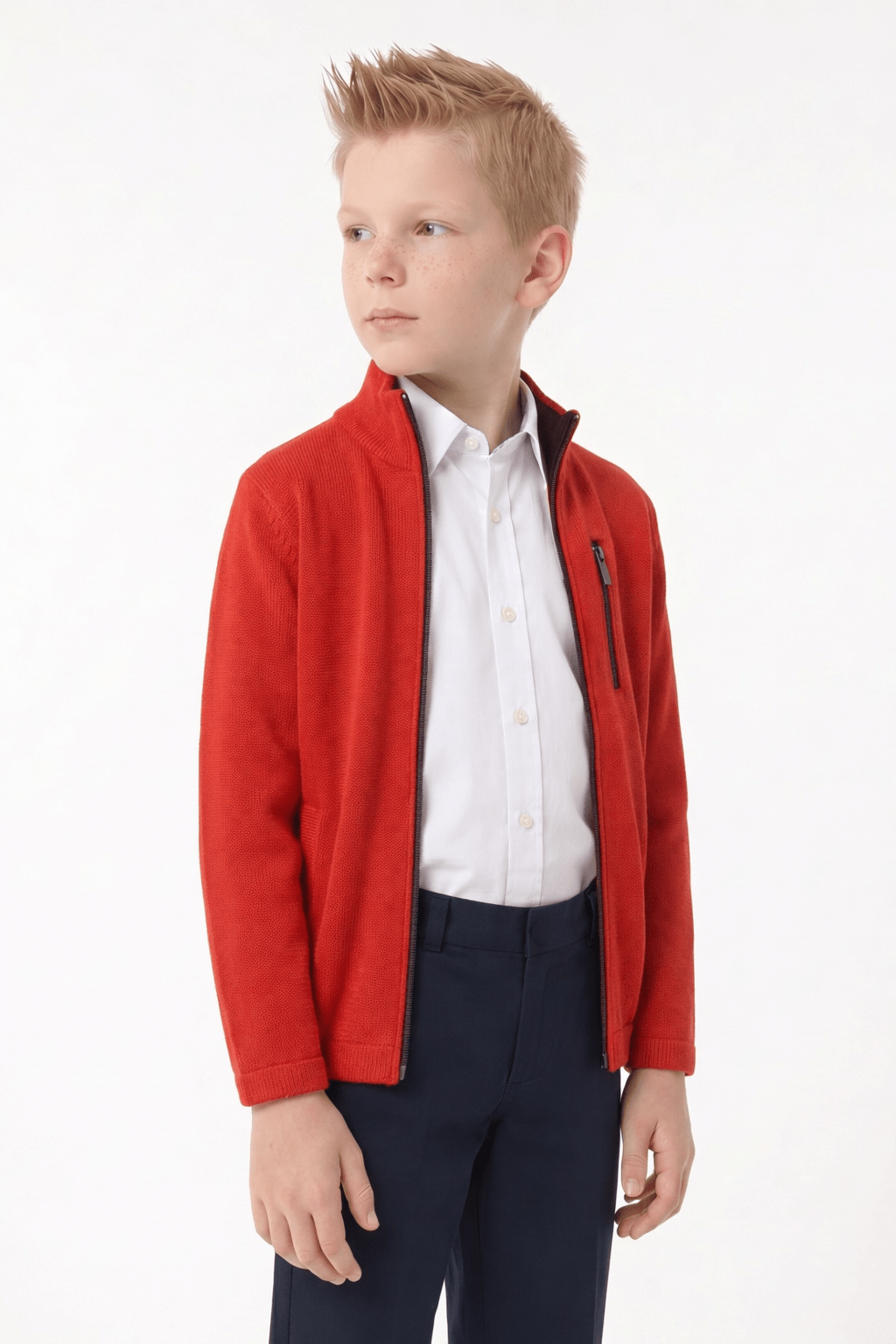 Manchester Junior Sweater Liso a Punto - Manchester