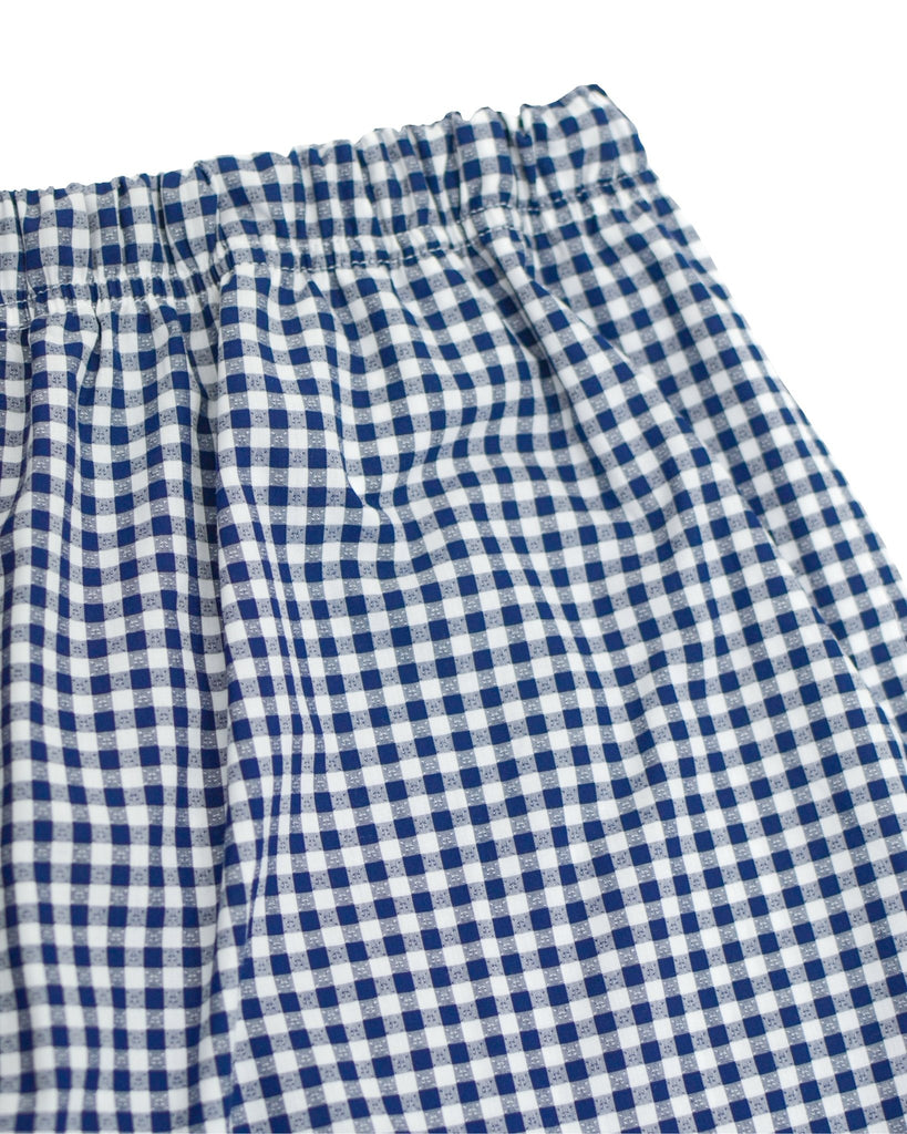 Manchester Pijama Corta de Cuadros en 100% Algodón - Manchester