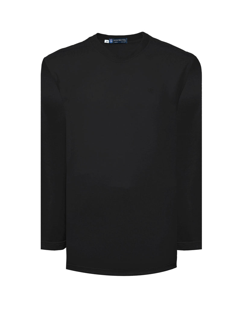 Manchester Playera Cuello Redondo Lisa Poliéster y Algodón Manga Larga - Manchester