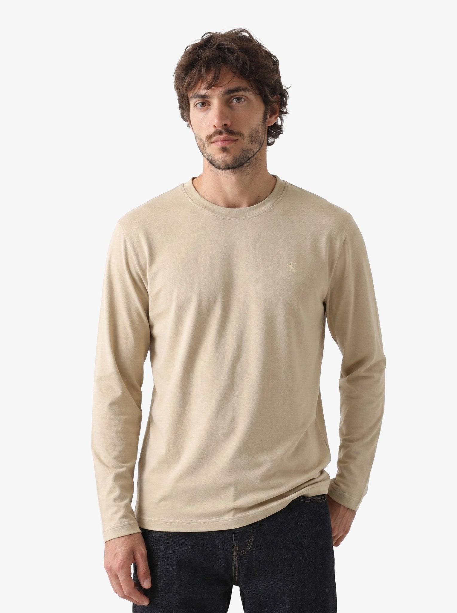 Manchester Playera Cuello Redondo Lisa Poliéster y Algodón Manga Larga - Manchester