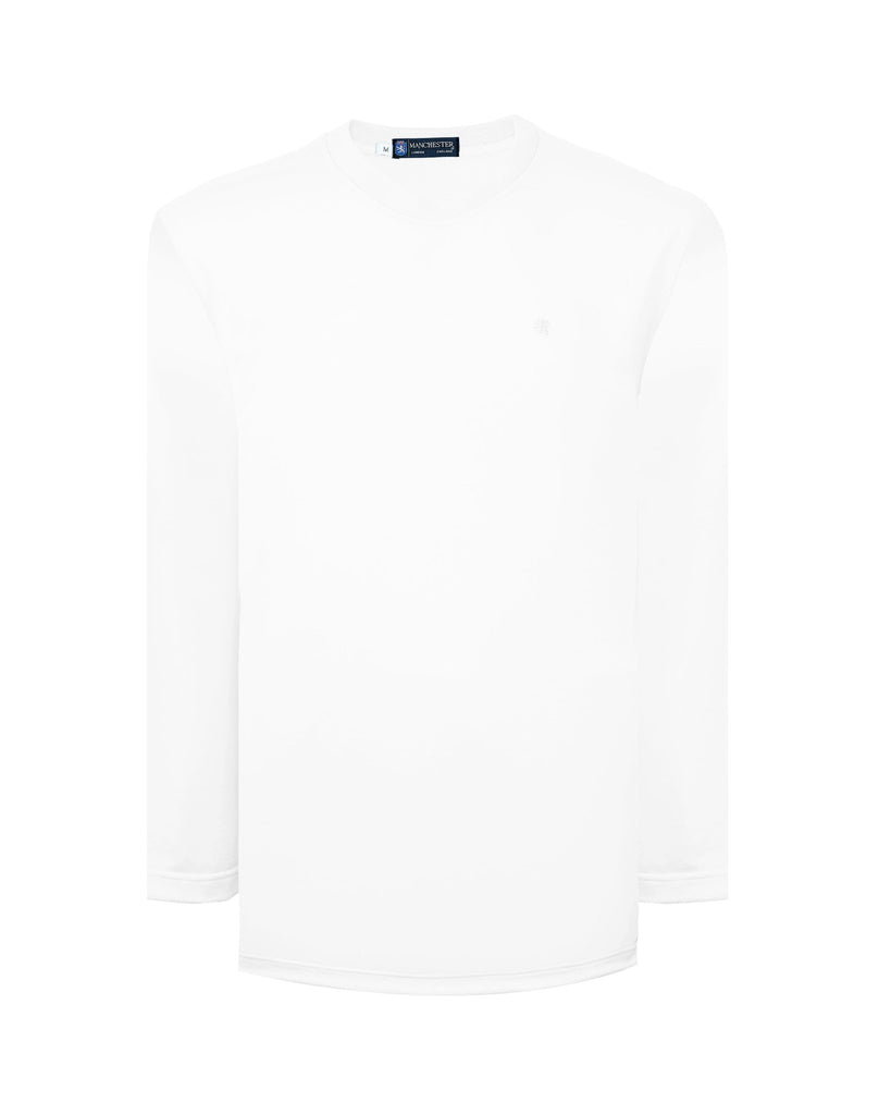 Manchester Playera Cuello Redondo Lisa Poliéster y Algodón Manga Larga - Manchester