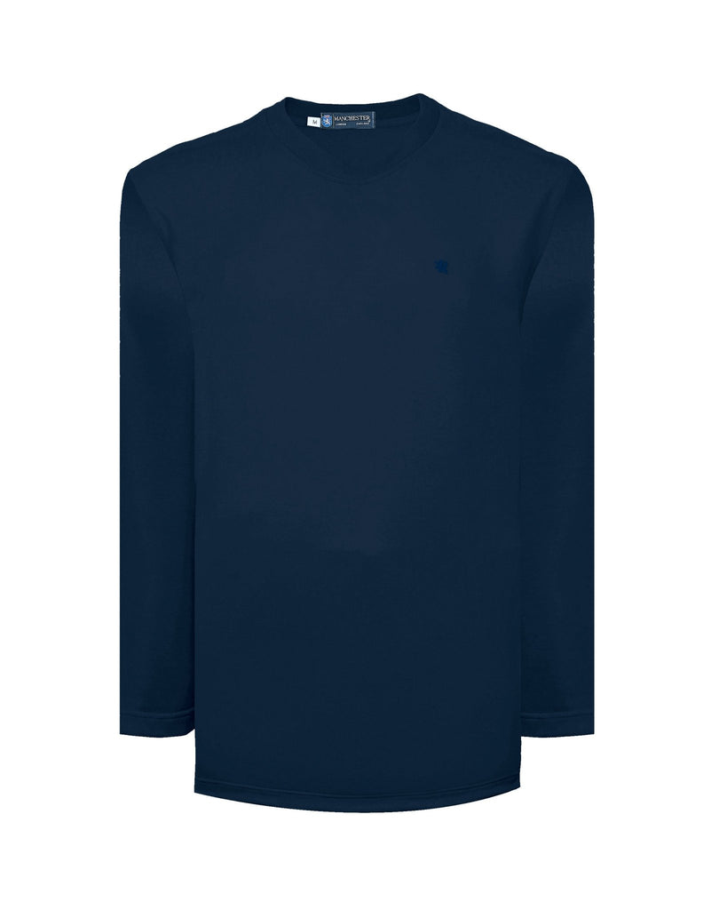Manchester Playera Cuello Redondo Lisa Poliéster y Algodón Manga Larga - Manchester