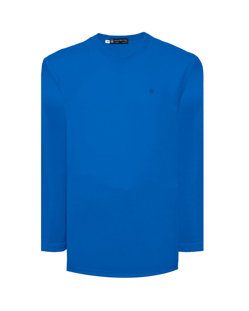 Manchester Playera Cuello Redondo Lisa Poliéster y Algodón Manga Larga - Manchester
