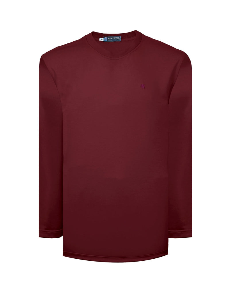 Manchester Playera Cuello Redondo Lisa Poliéster y Algodón Manga Larga - Manchester