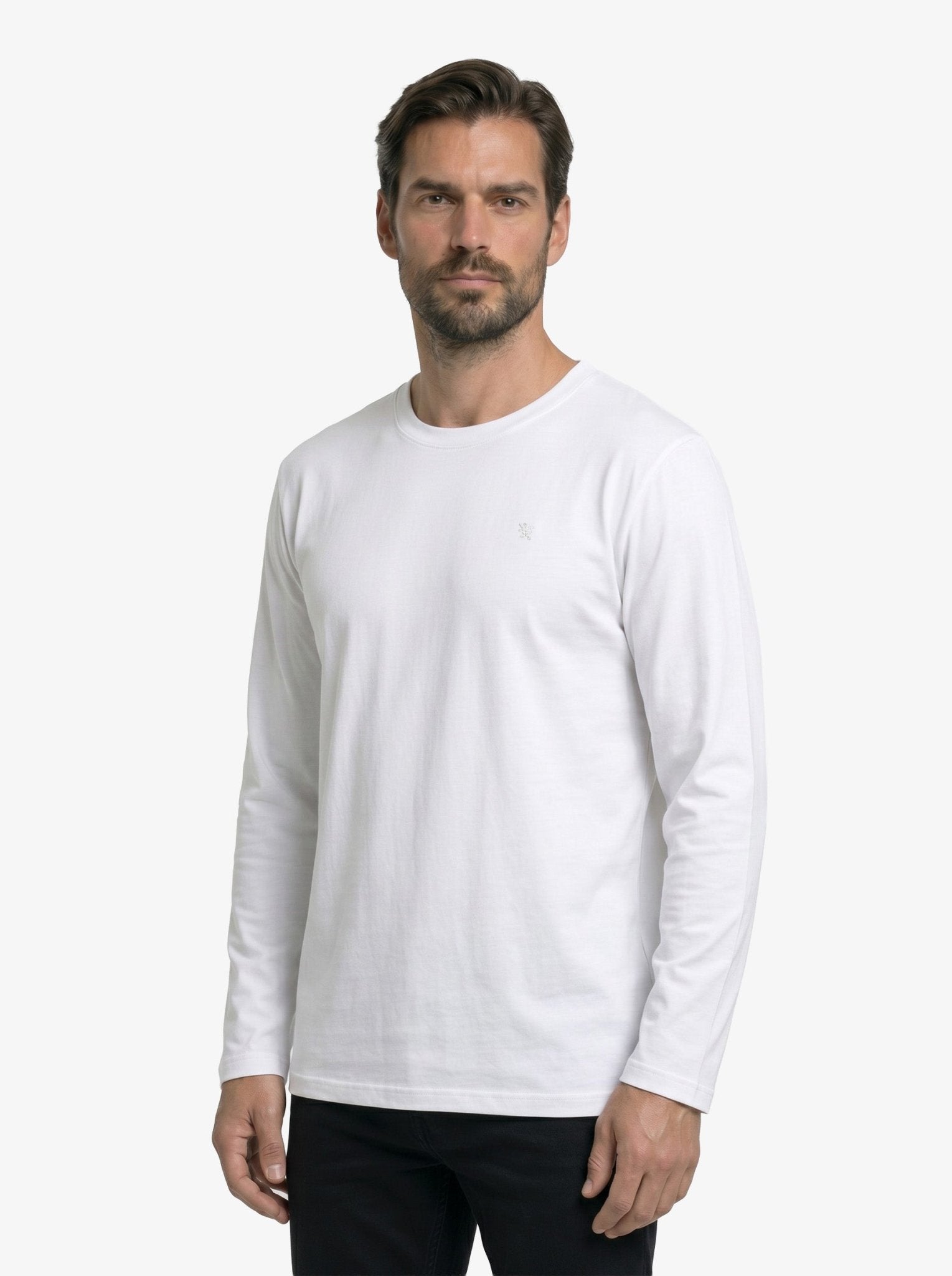 Manchester Playera Cuello Redondo Lisa Poliéster y Algodón Manga Larga - Manchester