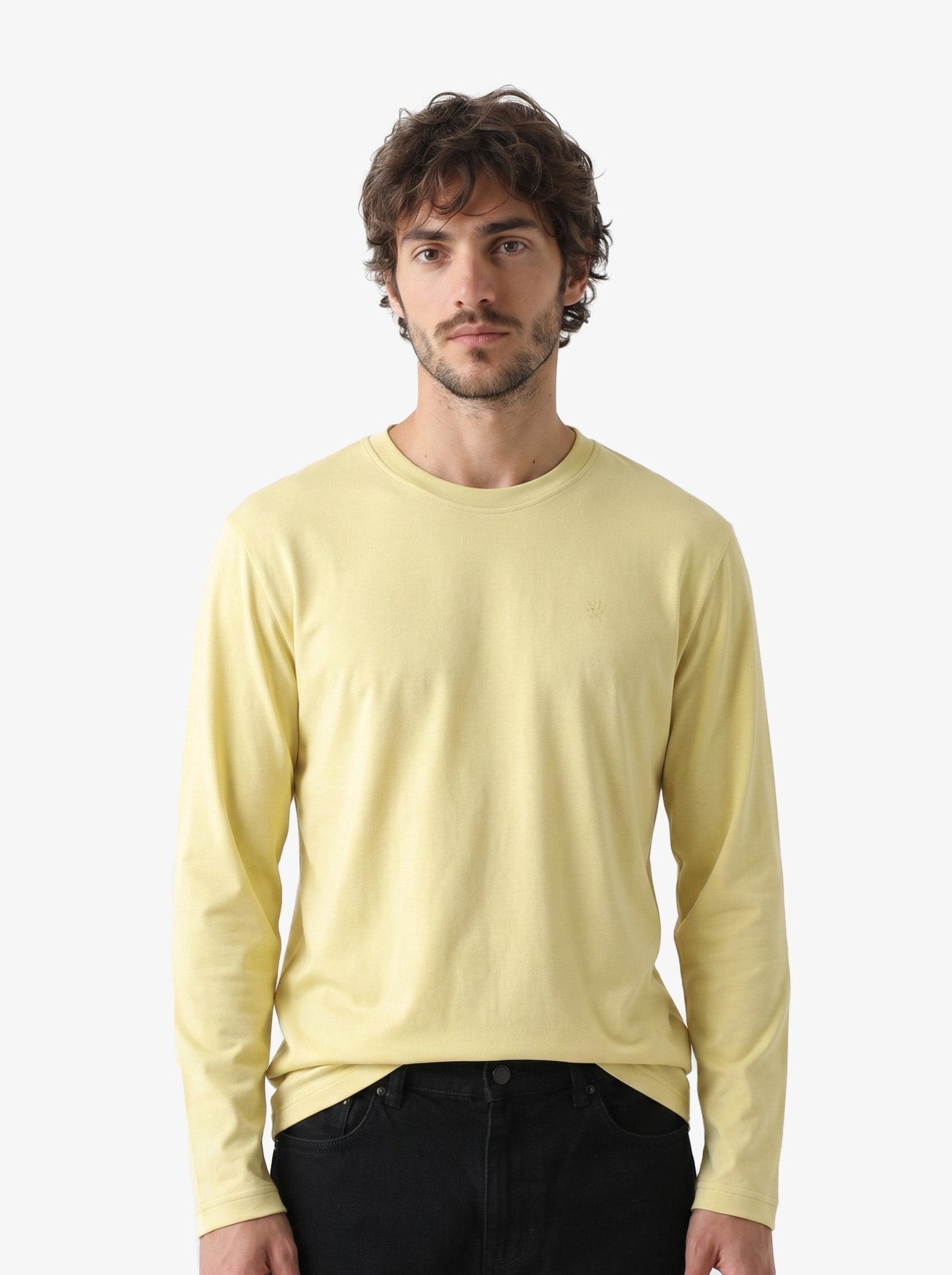 Manchester Playera Cuello Redondo Lisa Poliéster y Algodón Manga Larga - Manchester